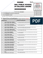 Divisional Public School & Inter College Lahore: Eligibility Criteria