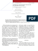 Rittany Oudreau and Ason Ladescu: Journal of Applied Behavior Analysis Number Winter