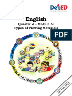 English 5 Q2 Mod6 Types of Viewing Materials LSerrano