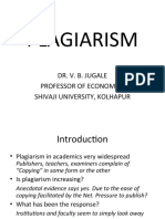 Plagiarism: Dr. V. B. Jugale Professor of Economics Shivaji University, Kolhapur