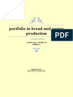 Portfolio in Bread and Pastry Production