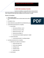 KDSSG Center For Excellence: SQL Server 2005 DBA Installation Checklist