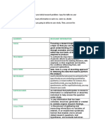 Learning Task 1:: Elements Necessary Infromation