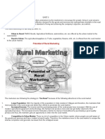 Rural Marketing - 3RD Unit Notes