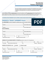 Residential Tenancy Agreement Between