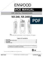 Service Manual: NX-240, NX-240 (V)