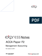 ACCA Paper F2: Notes