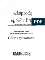 January 2022 Rhapsody of Realities Thedevotionals