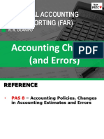 Accounting Changes and Errors - Lecture by Rey Ocampo