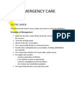 Emergency Care: Eletric Shock