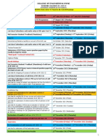 Academic Calendar - TY - Final UG