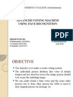 Advanced Voting Machine Using Face Recognition