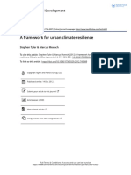 A Framework For Urban Climate Resilience