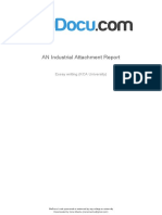 AN Industrial Attachment Report AN Industrial Attachment Report