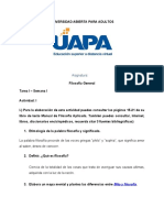 Tarea I Filosofia General