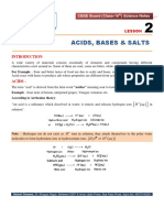 Science Notes - Lession-2 - Acids, Bases & Salts (Chemistry)