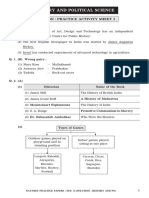 History and Political Science: Solution: Practice Activity Sheet 3