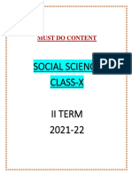 Must Do Content Social Science Eng Medium Class X