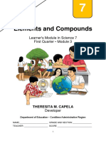 Elements and Compounds: Learner's Module in Science 7 First Quarter - Module 3