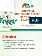 Philippine Indigenous People Culture and Practices: - Prof. Sheryl B. Salazar