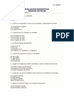 EVALUACION DIAGNOSTICA DE SOCIALES 2DO C y E