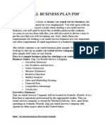 Car Rental Business Plan PDF Sample