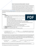 Argument Templates