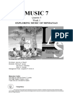 Music 7: Exploring Music of Mindanao