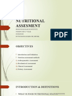 Nutritional Assesment: Phoenix Research Institute Nursing Dip. 1 Year Nutrition by P.M Banda M.D (BSC HB, MBCHB)