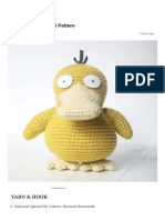 Psyduck Amigurumi Pattern - Loopycathrine