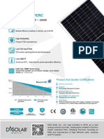 Half Cell Mono PERC: DAS-WH144P6 435W 455W