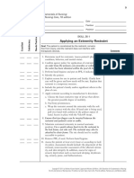 Skill Checklist Applying An Extremity Restraint