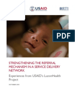 Strengthening The Referral Mechanism in A Service Delivery Network