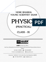 HBBV-IX Practical-Module Physics