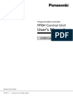 User's Manual: FP0H Control Unit