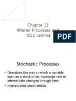 Wiener Processes and Itô's Lemma