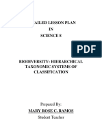 DETAILED LESSON PLAN Hierachical System Classifications