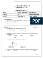 ..International School: Periodic Test - 2