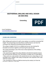 Geothermal Drilling and Well Design (SE-830-DR2) : Cementing
