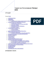 Economics Project On Government Budget - Class 12 CBSE: Nawaf Gantare 16-21 Minutes Contents