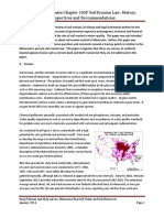 Minnesota Statutes Chapter 103F Soil Erosion Law: History, Perspectives and Recommendations