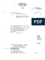 Biology 155: Lecture Outline Fall Term 2008 Week Date Topic Text Reference