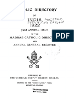 Catholic Directory of India 1922