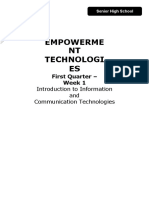 Empowerme NT Technologi ES: Introduction To Information and Communication Technologies