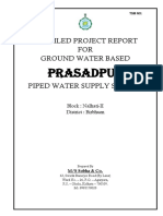 Prasadpur: Detailed Project Report FOR Ground Water Based