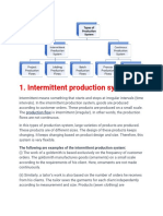 Types of Production Systems