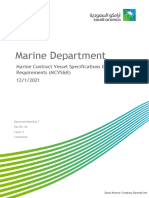 Marine Contract Vessel Specifications Requirements