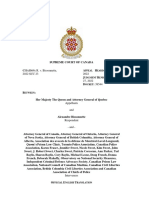 Supreme Court of Canada Ruling On Alexandre Bissonnette