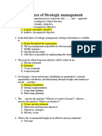 The Quizzes of Strategic Management