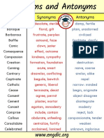 Synonyms and Antonyms